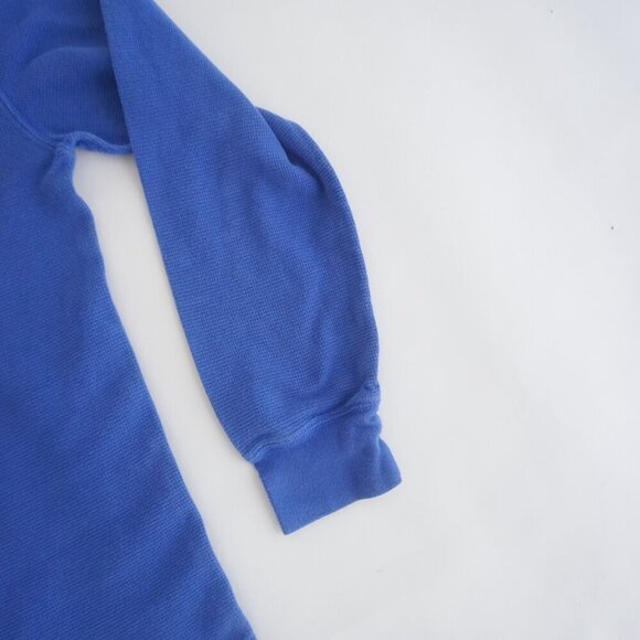 Polo Ralph Lauren Blue Waffle Knit Lightweight Long Sleeve Shirt Med - Picture 5 of 11